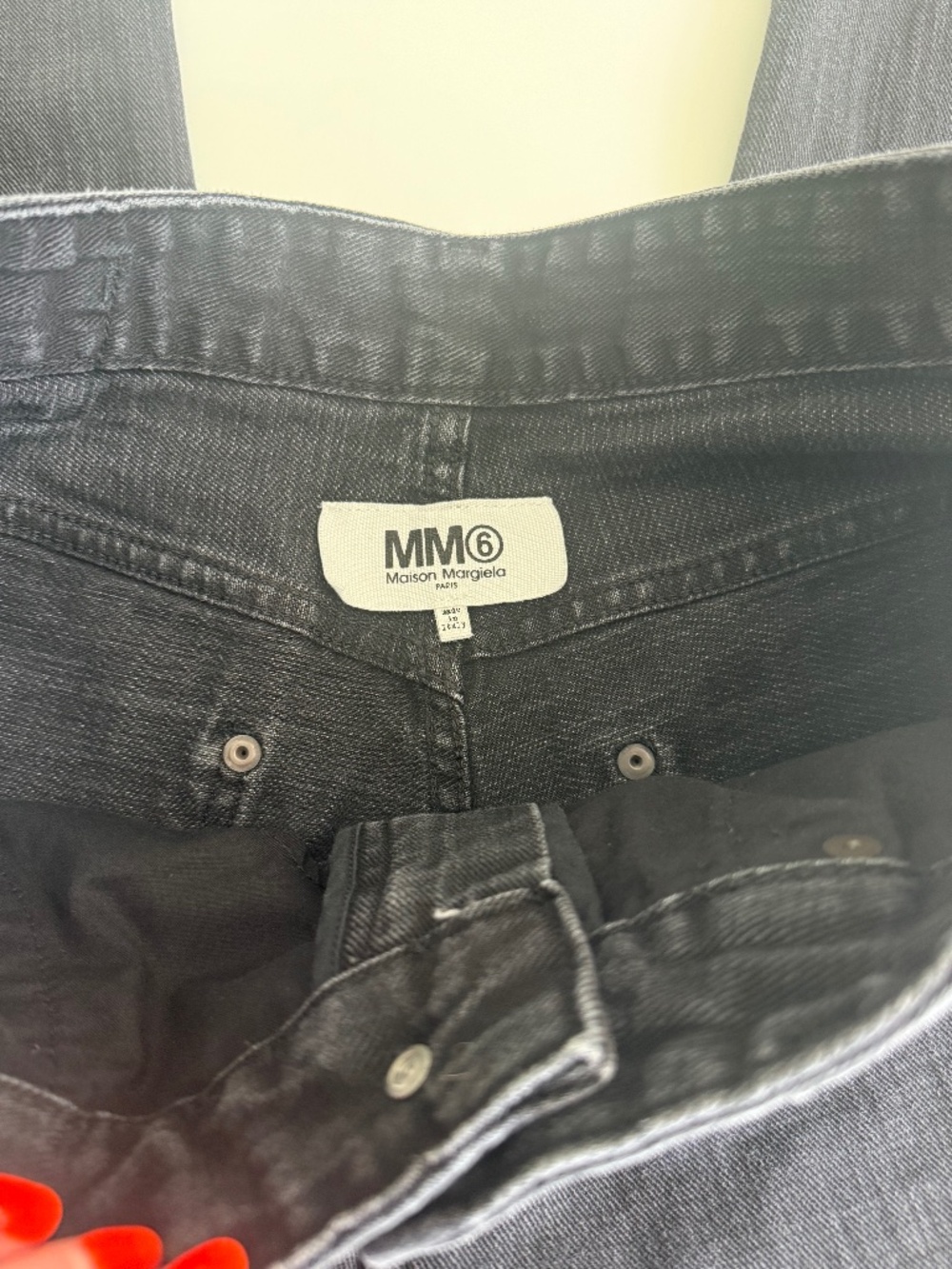 MM6 cropped jeans